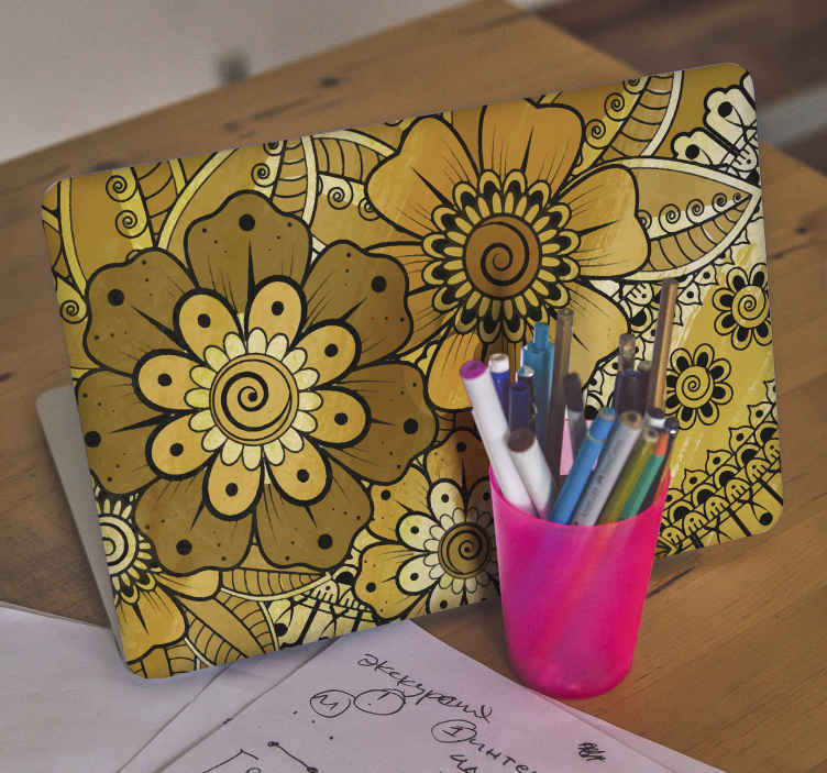 Sticker pc Style indien paisley