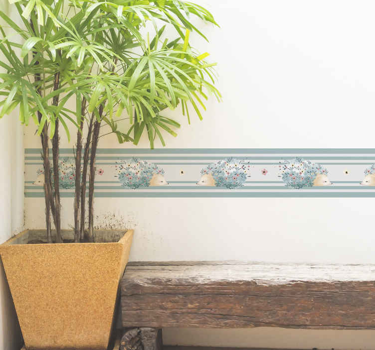 Porcupine art pattern wall sticker - TenStickers