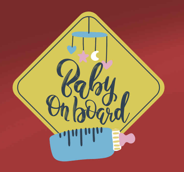 Baby tinkerbell Baby On Board Car Laminated Sign 