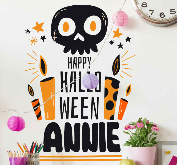 Sticker Halloween Personalizzare felice halloween