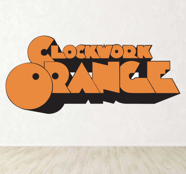 Sticker décoratif Orange Mécanique