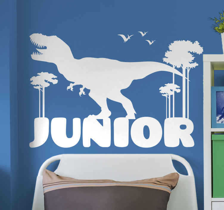 Décalcomanie murale de dinosaure pour enfants, décalcomanie murale Jurassic  World, autocollants muraux de dinosaures, décalcomanie murale de chambre  denfants, décor de pépinière Dino, autocollants Dino -  France