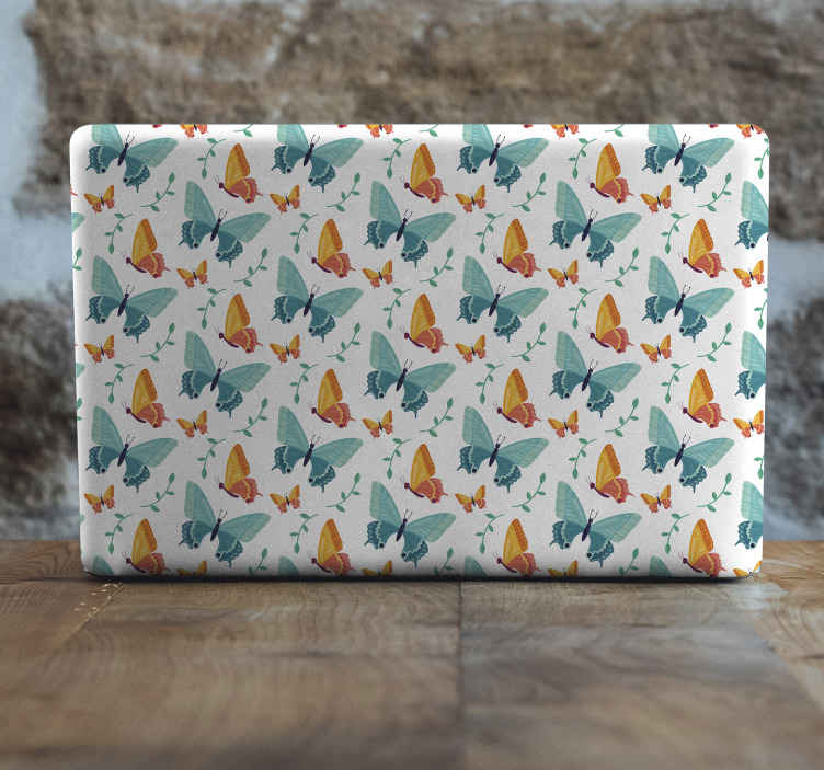 Sticker PC Papillons bicolores