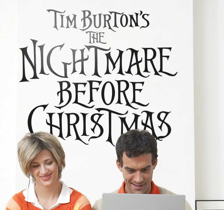 Sticker Nightmare before Christmas