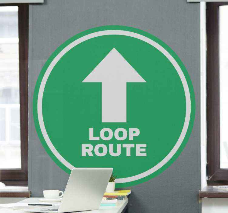Vloerstickers Wandelroute - TenStickers
