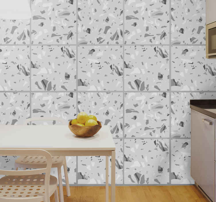 Abnaok 25 adesivi quadrati per piastrelle da cucina e bagno 25,4 x 25,4 cm adesivi per piastrelle da parete grigio 