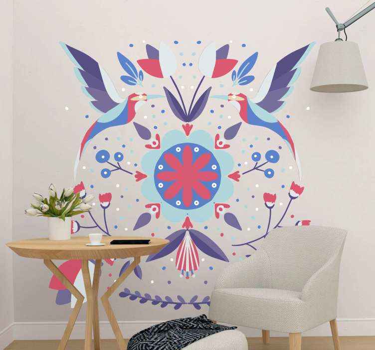 Colorful ethnic folk slavic pattern decals for furniture - TenStickers