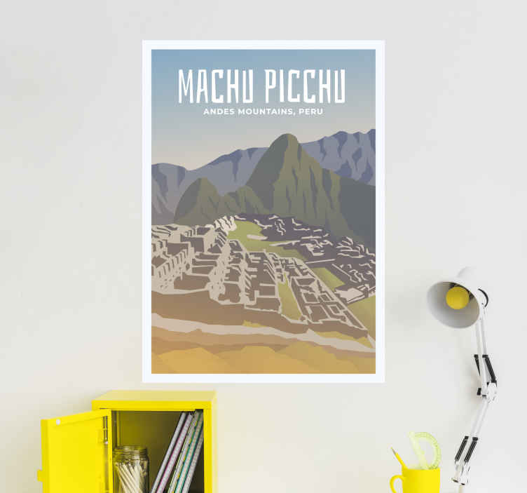 Pegatina viaje Machu pichu - TenVinilo