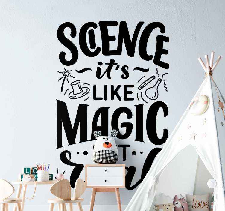 Cool science text teacher stickers - TenStickers