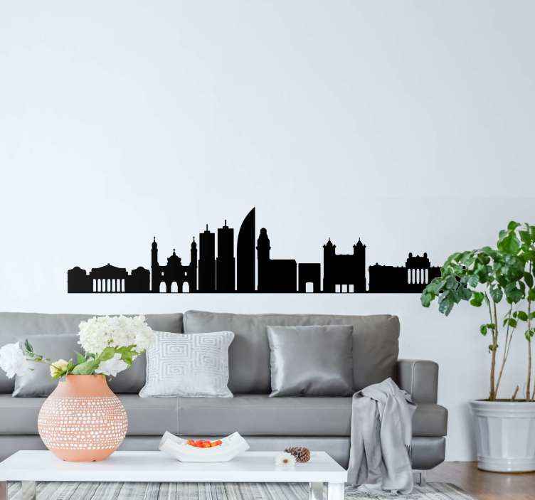 Vinilo adhesivo de pared de Nueva York, decoración de pared de  la ciudad de Nueva York, diseño de horizonte de Nueva York, mural de pared  gráfico para sala de estar, decoración