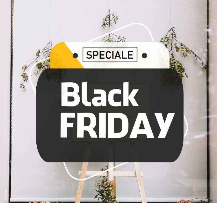 Adesivo per vetro black fridayspeciale