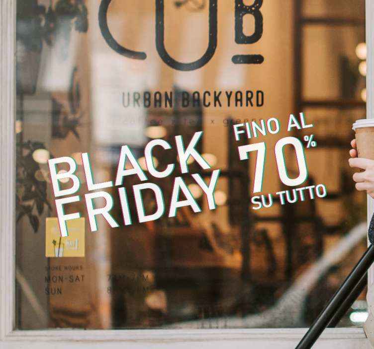 Adesivo per vetro Black friday fino al 70% di sconto