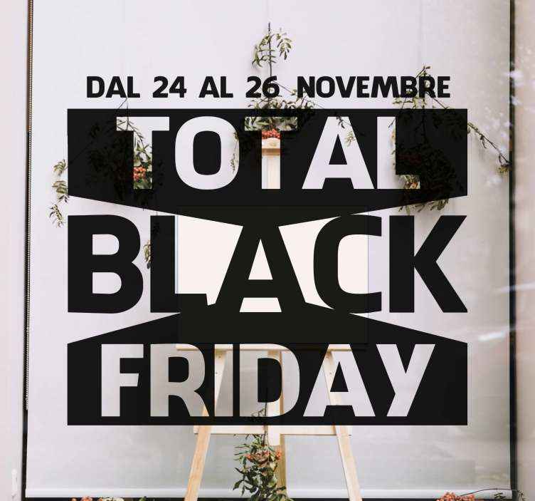 Adesivo per vetro Dal 24 al 26 novembre black friday