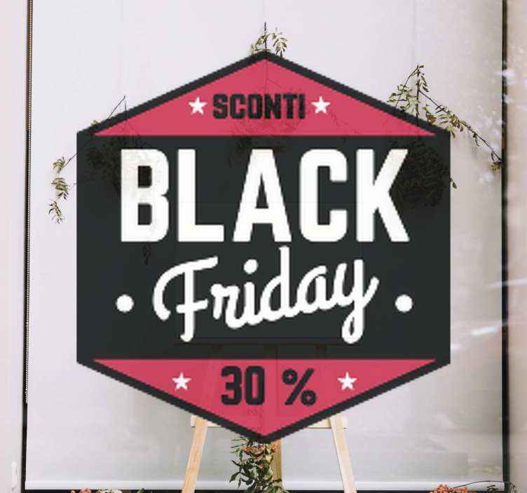 Adesivo per vetro di vendita black friday