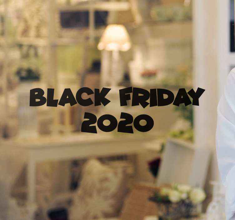 Adesivo per vetro Vendita venerdì nero2020