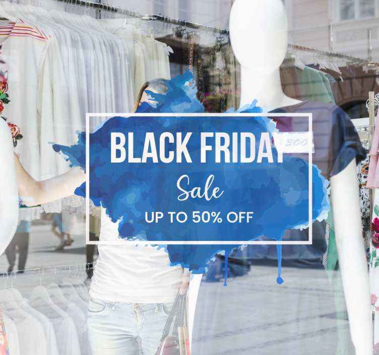 Customisable  watercolor  black Friday stickers - TenStickers