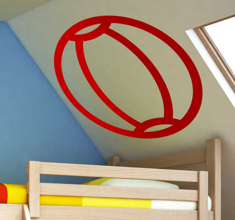 Sticker icône ballon plage