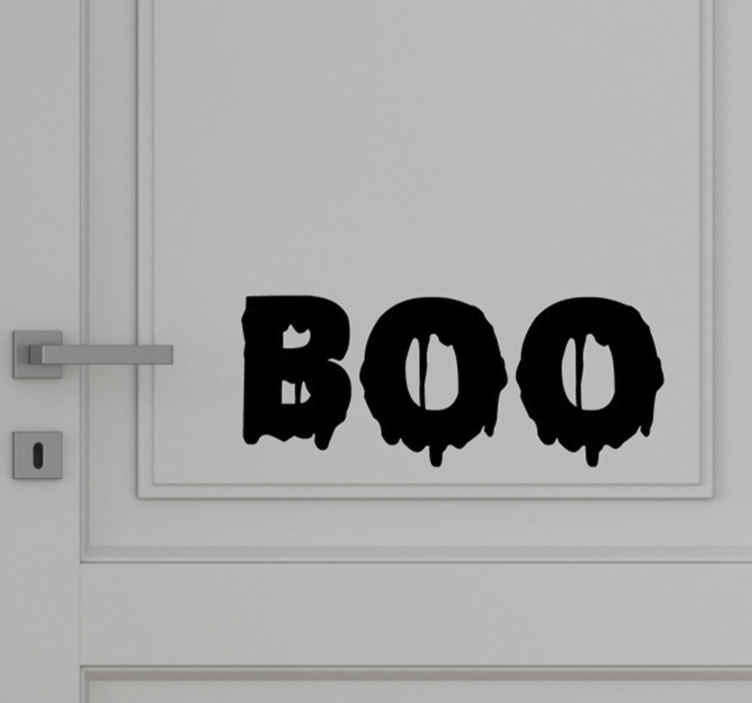 BOO Halloween Wall Sticker Decal Transfer Kids Bedroom Home Matt Vinyl UK