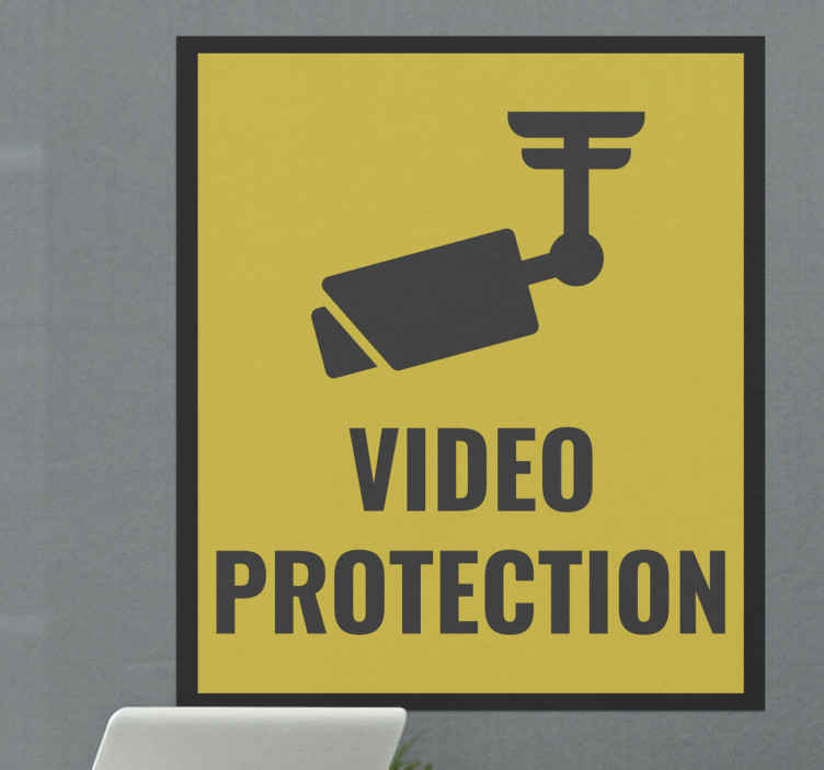 Signalétique Adhésive Protection vidéo