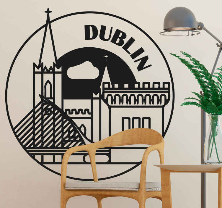 Dublin badge City Sticker TenStickers