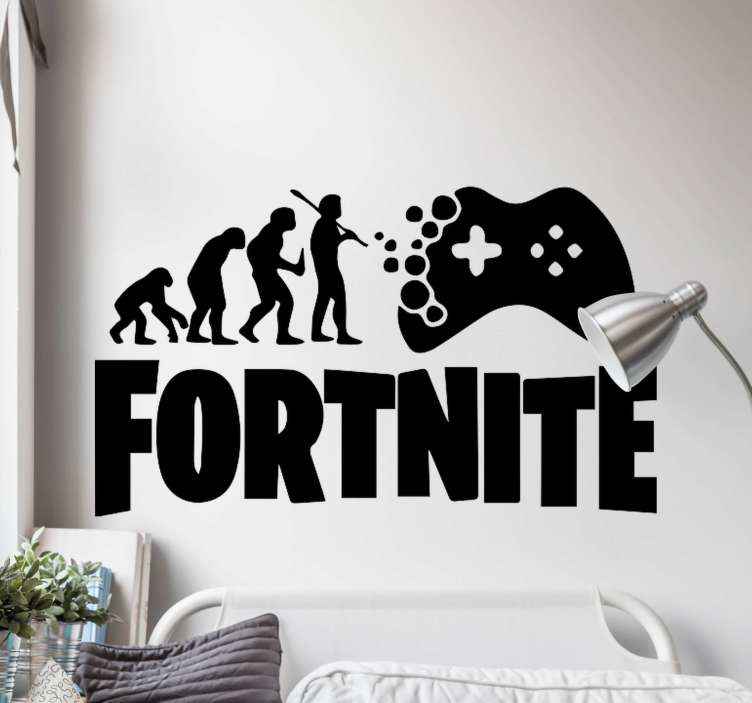 Sticker Mural Jeu Video évolution fortnite hman