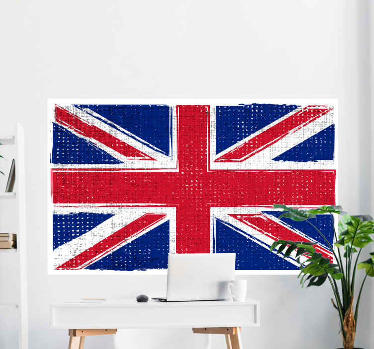 Uk grunge flag Car Decal TenStickers