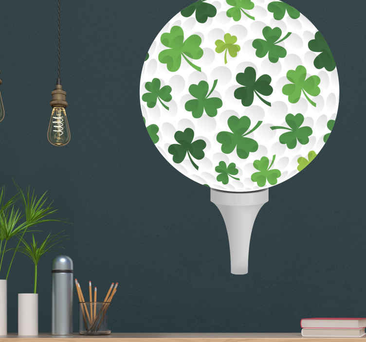 Golf with Irish logos wall decor - TenStickers