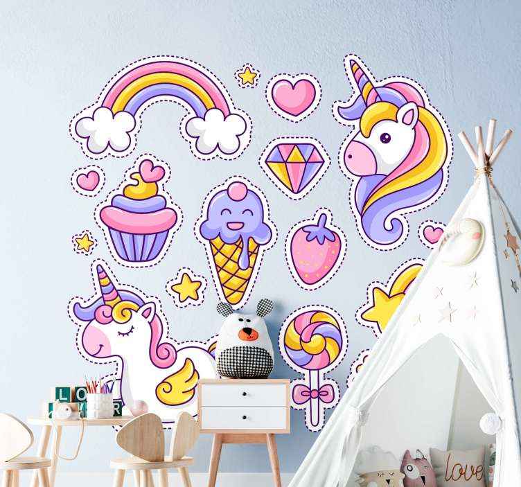 Amazing Candy Sweets Kids Wall Mural Photo Wallpaper GIANT WALL DECOR 