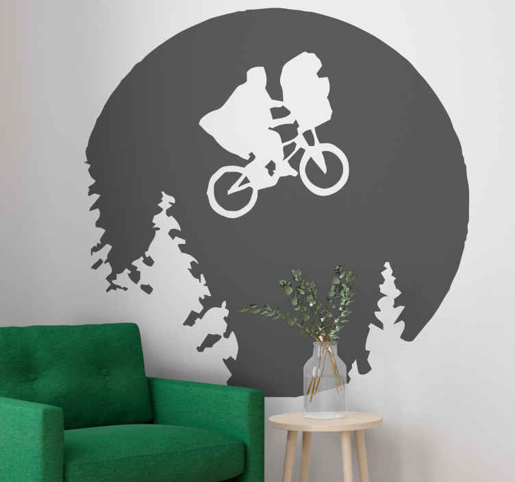 Sticker Mural Cinéma Et scène de lune