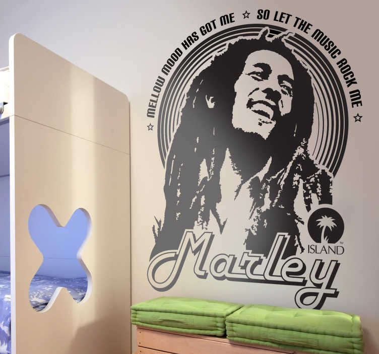 Sticker décoratif promo Bob Marley