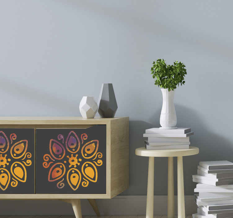 Adesivo per mobile Ikat seamless pattern