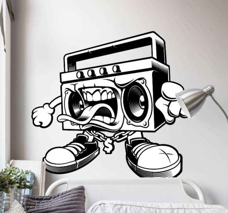 Say Anything Boombox sticker