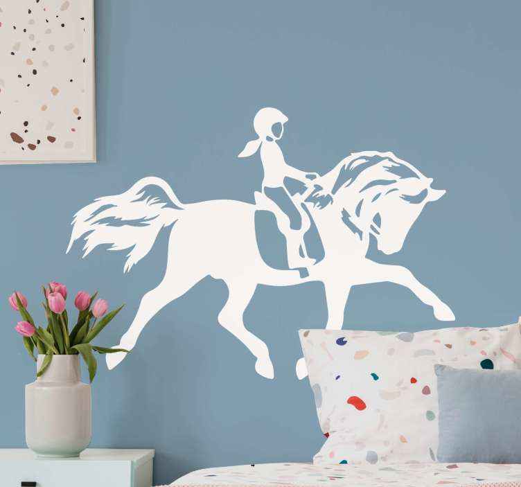 Sette 10x Sticker adesivi adesivo bambini parete scrapbooking cavalli 