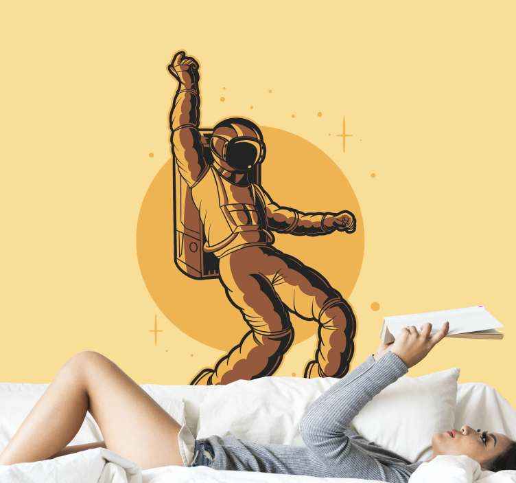 Sticker Retro Danse de la lune