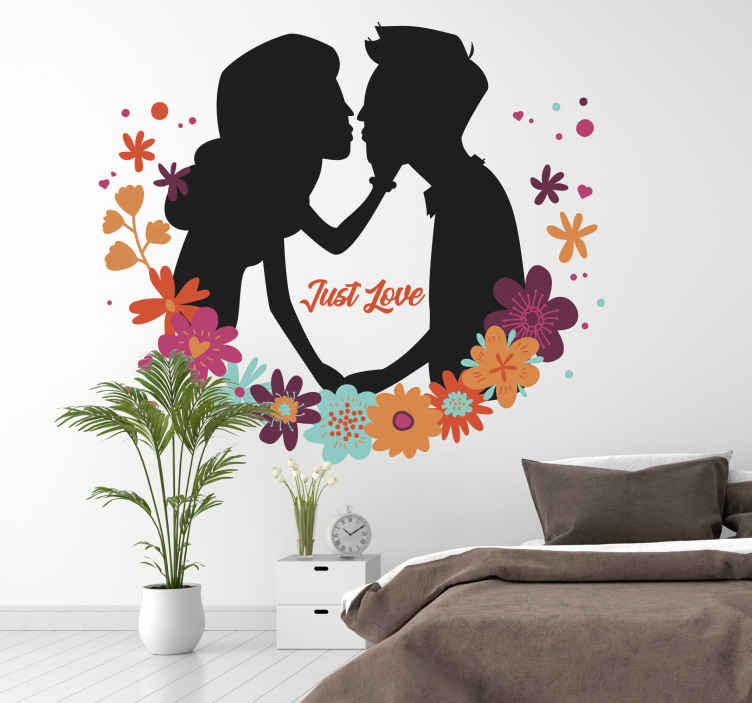 Just love husband and wife wedding sticker TenStickers