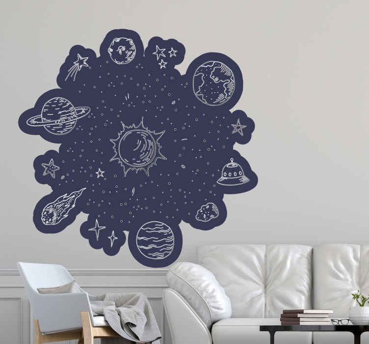Hayvan Çıkartması kozmik gök olayı - TenStickers