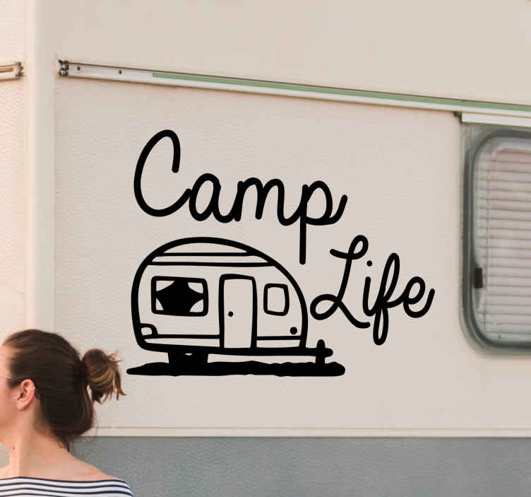 Regeneratie Categorie Philadelphia Camp Life motorhome caravan stickers - TenStickers