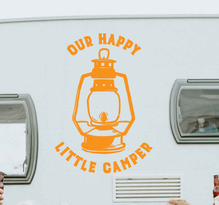 Happy Camper Vehicle Sticker