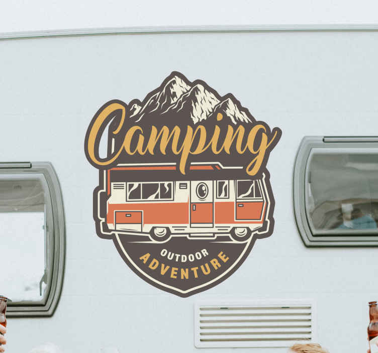 Motorhome camping Adventure Caravan decals - TenStickers