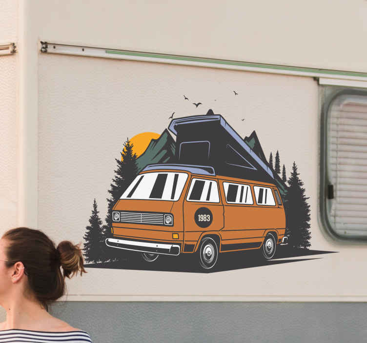 Motorhome journey badge Caravan decals TenStickers