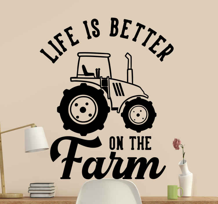 Large Farm Tractor Agriculture Car Truck Window Laptop Vinyl Decal Sticker 