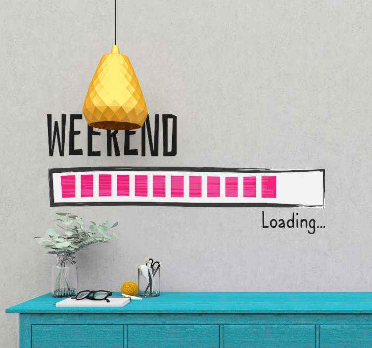 Loading the weekend icon sticker - TenStickers