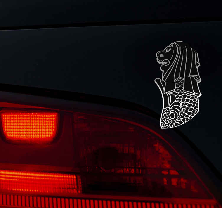Singapore symbol Car Sticker - TenStickers