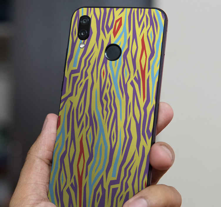 vintage zebra animal print huawei sticker tenstickers