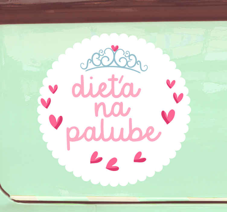Dieťa na palube dievča štítok dieťa na palube - Tenstickers