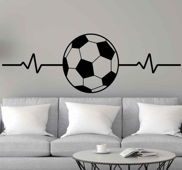 Sticker Mural football personnalisable pour fille - TenStickers