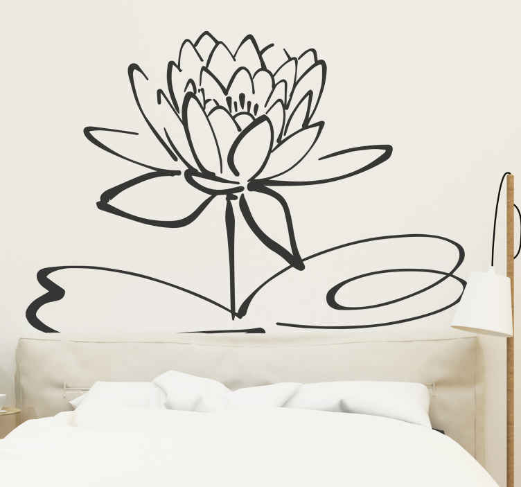 Stickers muraux fleurs - Sticker Fleur de lotus