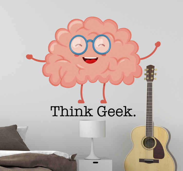 Hanging Lightbulbs and Brain science wall sticker - TenStickers