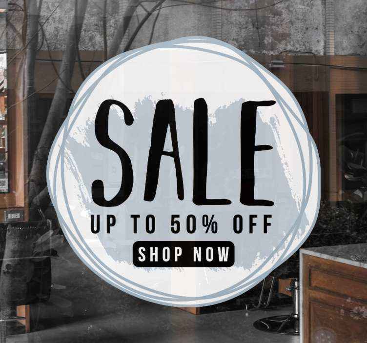 Modern Sale window sticker - TenStickers