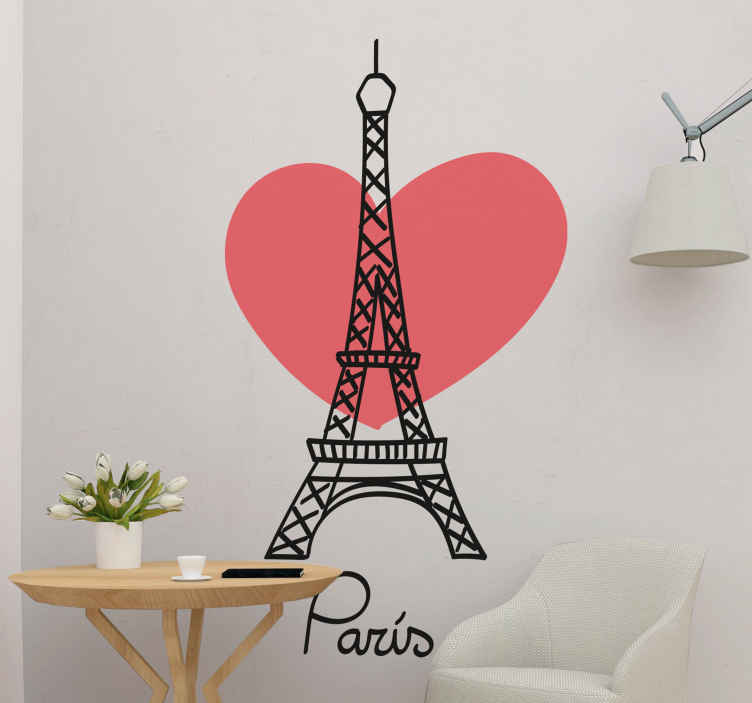 Ooh La La Paris France Coeurs Amour Citation Vinyle Mur Autocollant Décor Art Sticker